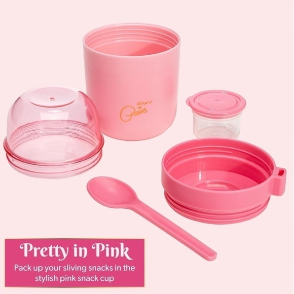 Paris Hilton Punk Snack Cup With Spoon and Dipping Container NWT - Picture 6 of 8